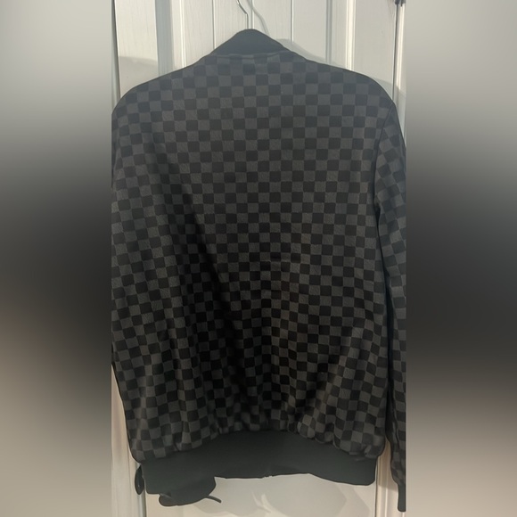 Men’s Damier black and gray check jacket NWOT sz L - Picture 3 of 5